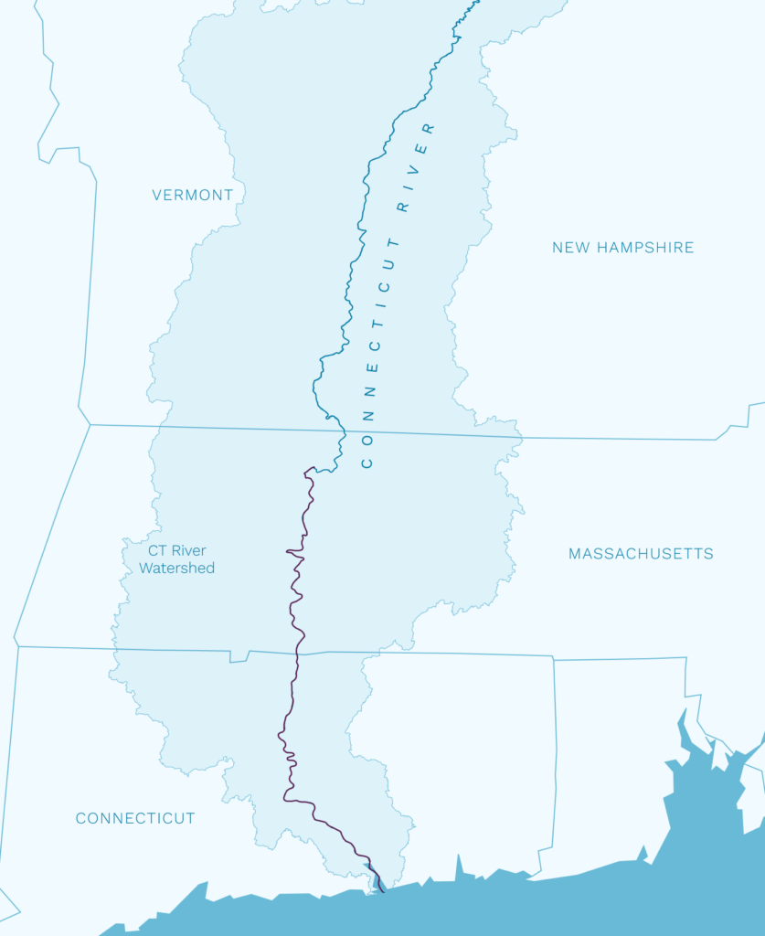 Migration range map of the Shortnosed Sturgeon